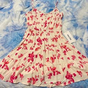 White/Pink Spaghetti Strap Dress